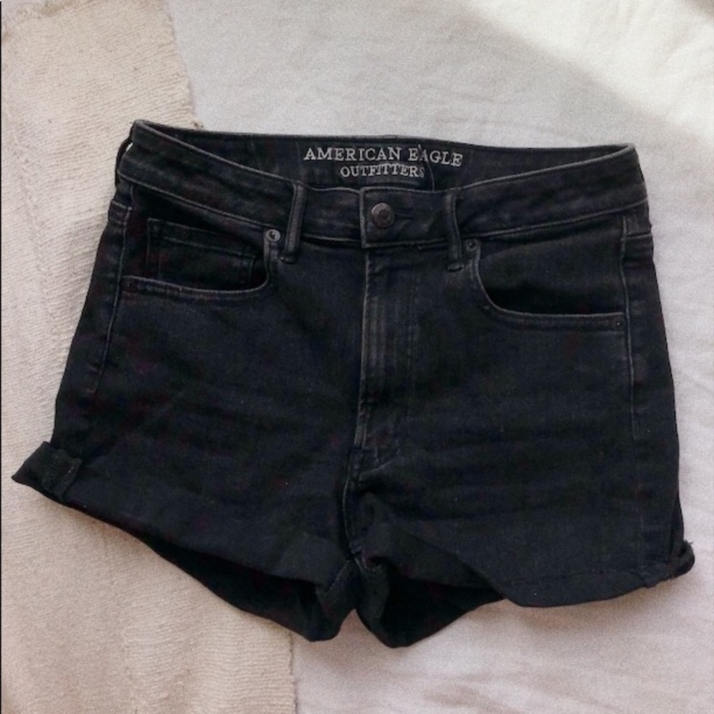 Black American Eagle Shorts